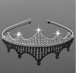 Bridal Tiaras Korony z dżetów Biżuteria Bridal Dziewczyny Tiaras Urodziny Production Performance Kryształowe Akcesoria Ślubne