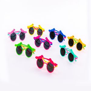 2020 New Baby Girls Sunglasses Children Cartoon Cute Flip Glasses Eyewear Summer Toddler Kids Bird Glasses Boys Girls Student Sunglasses