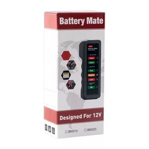 Mini 12V bilbatteri Tester Digital Alternator Tester 6 LED-lampor Display Bil Diagnostic Tool Auto Battero Tester för bil
