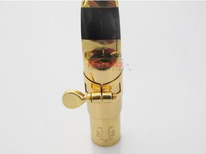 Neue beste Qualität Professionelle Tenor Sopran Alt Saxophon Metall Mundstück Gold Lack KEINE 5-9 Mundstück Sax