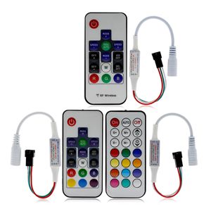 Dream-Color Controller 14/17/21 Keys DIY RF Remote Control DC5V-24V 358 Kinds of Changes Effects For WS2812B WS2811 Strip