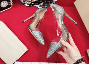 Scarpe di vendita calda in primavera in pelle 2019 sexy banchetto partito scarpe col tacco alto in barca a punta extra tacco alto 10,5 centimetri scarpe da donna di marca