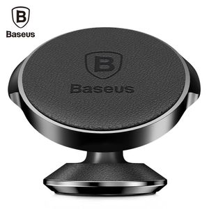 Baseus Small Ears Series Magnetic Suction Bracket Phone Holder Genuine Leather ( Vertical Type )
