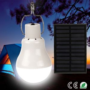 Luci solari portatili 15W 130LM Lampade a energia alimentata 5V Lampadina a LED per esterni Lampada da tenda da campeggio