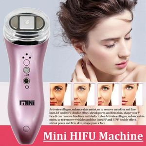 Newest Mini HIFU Machine High Intensity Focused Ultrasound Face Lifting Wrinkle Removal RF LED Skin Care Beauty