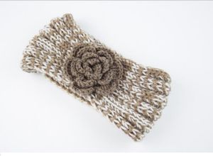 mulheres por atacado crochet headbands malha faixas de cabelo senhoras quente headband flor headwear moda ouvido mais quente florais torcer ampla turbante