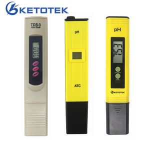 ATC ile Akvaryum Havuz Suyu Kalitesi Laboratuarı PH Monitor için ,1-14,00 Taşınabilir Dijital PH Metre Tester TDS Metre