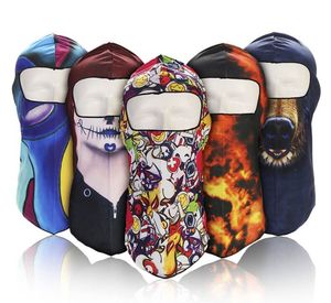 Adulto 3D Anima Anima Máscaras Bonés Ao Ar Livre Ciclismo Ski Balaclava Bandana Pescoço Hood Bicicleta Full Face Máscara Chapéu Ciclismo Acessórios 39 Estilos