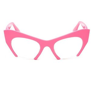 Wholesale-Half Frame Cat Eye Glasses Ladies Small Frames Women Brand Desier Optical Fashion Eyewear Computer Glasses