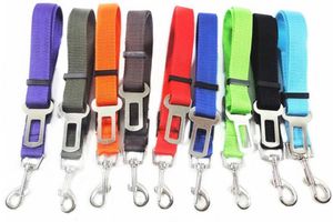 Ajustável Pet Dog Cinto De Segurança Cinto De Segurança Nylon Filhote de Cachorro Assento Chumbo Leash Harness Dog Cinto De Segurança Do Veículo Pet Supplies Travel Clip navio livre