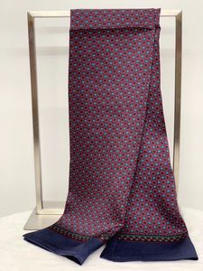 Ny vintage 100% mulberry silke halsduk män mode paisley blommor mönster dubbel lager silke satin neckerchiefs fabrik försäljning 30pcs blandad # 4094