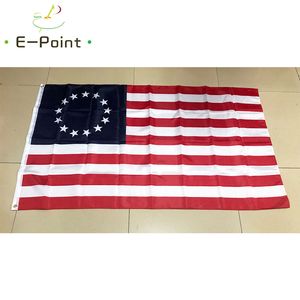 Betsy Ross Flag USA Historical 1776 3 * 5ft (90cm * 150cm) Bandiera in poliestere Banner decorazione volante casa giardino bandiera Regali festivi