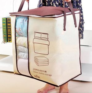 Non woven Portable Clothes Bedding Storage Bag Organizer Folding Closet For Pillow quilt Storage Box Sundries Bins