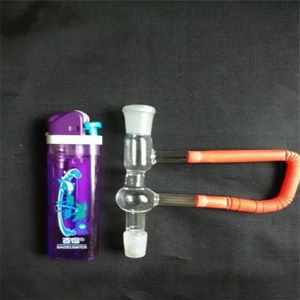 Şeffaf Filtre Cam Bongs Aksesuarlar Cam Sigara Boruları Renkli Mini Çok Renkli El Borular En İyi Kaşık Glas