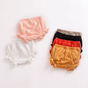 PP Pants Ruffled Baby Shorts Solid Color Children Short Pants Casual Boy Bread Pants Girls Summer Kids Clothing 6 Colors YW2900-L