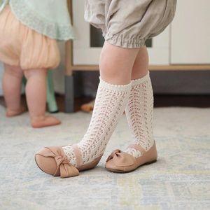 2020 Nova INS bebê Verão malha Socks bebê joelho alta meias Stocking Meninas longa joelho infantil meias recém-nascido da criança