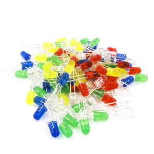 Gemischte Farbe, 3 mm, runde LED-Dioden-Glühbirne, ultrahelle Leuchtdioden-Lampe, Grün, Gelb, Blau, Weiß, Rot, elektronisches sortiertes DIY-Kit