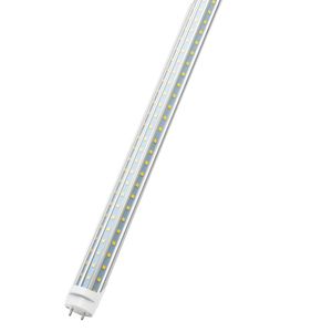 Tubo LED T8 da 4 piedi, forma a D, alimentazione a doppia estremità, bypass zavorra, tripla fila da 60 Watt, 6000LM, bianco freddo 6000K, sostituzione fluorescente F48T8