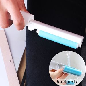 Portable Pocket Dust Carry Lint Roller Brushes Sticky Hair Device Foldable Washing Pet Clothing Coat Cleaning Mini 10CM Manual