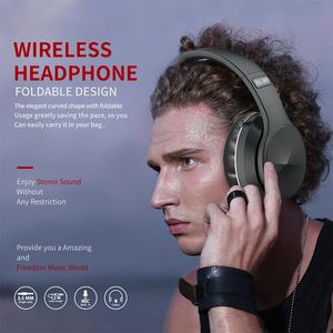 B4 Cuffie wireless Bluetooth5.0 Stereo pieghevole Suono di alta qualità Cuffie sportive Bluetooth Supporto Scheda TF Radio FM Auricolari fitness AUX