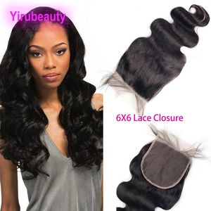 Indian 6x6 Lace Closure Human Hair Body Wave 12-24inch Raw Virgin Hair Top Closures Baby Hairs Swiss Laces
