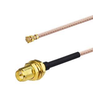RF Kablo u.fl (IPEX / IPX) Mini PCI için RP-SMA Kadın Pigtail Anten Kablosuz Koaksiyel RG178 Düşük Kaybı Kablo
