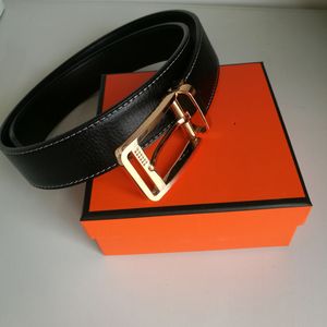 Designer Luxury Men Buckle Belt Business Smooth Buckle Fashion Mens Belts 105cm~125cm With box