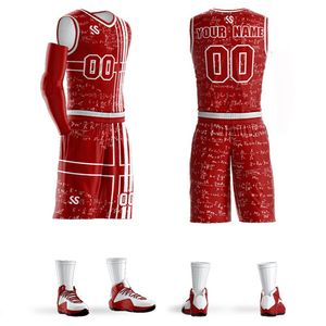 맞춤형 남자 소년 농구 훈련 대학 팀 트랙 슈트 통기성 농구 유니폼 유니폼 인쇄