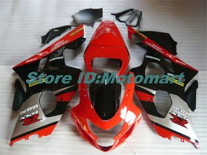 SUZUKI GSXR600 750 K4 04 05 GSXR 600 GSXR 750 2004 2005 kırmızı siyah grenaj için Motosiklet Fairing kiti SF114 set