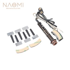 NAOMI Tail-peg Type Preamp System Folk Guitar Soundhole Volume & Tune Control Guitar Pick Holder
