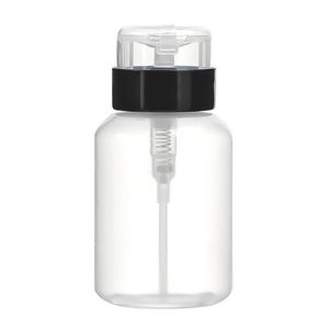 Nail Art Equipment 210mL Empty Pump Dispenser Liquid UV Gel Polish Refillable Bottle Clean Acetone Cleanser Remover Tools