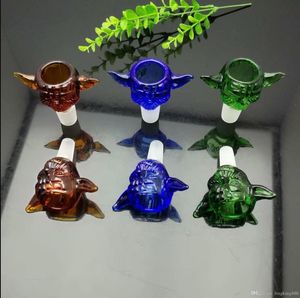 Color Wing Glass Bubble Head Converter 14mm Wholesale Bongs Oil Burner Pipes Water Pipes Rigs Smoking