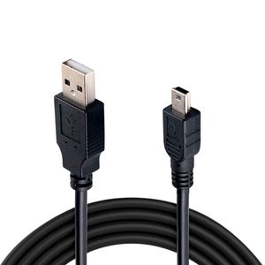 1,5 m USB 2.0 Typ A Stecker auf 5P Mini-USB-Datenladekabel für HDD, MP3, MP4, Kamera, GPS, 5-poliges T-Port-V3-Kabel, hohe Qualität, schneller Versand