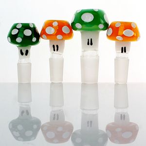 Einzigartige Design-Schalen, bunte Pilz-Stil, Glas-Bong-Schalen, Wasserpfeifen, 10 mm, 14 mm, 18 mm, männlich, weiblich, Bohrinsel, Wasserpfeifen