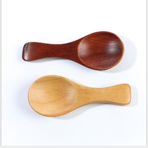 Czyste łyżki Drewniane łyżki Krótkimi owocami Drewniane Drewniane Dostosowywanie Gospodarstwa Domowego Spoon Tableware