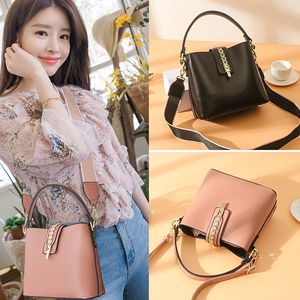 Pink sugao tote bag shoulder bag women pu leather designer handbags bucket bag crossbody girl purse 2020 new styles