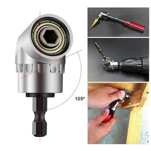 Screwdriver Hand Tools Set Adjustable 105 Degree Right Angle Driver 1/4 Hex Shank For Power Drill Screwdriver Bits Tool