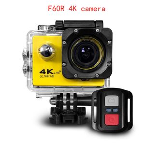 Rf 2.4 Дистанционное управление 4K 30FPS Спорт DVF60 R Камера 30M Водонепроницаемый Действие WiFi 2.0 '' Дисплей 6-цветной мелкой розничной розничной упаковки