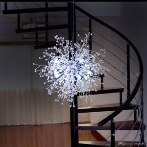 Dandelion Żyrandole LED Lampy wisiorek oświetlenie do jadalni sypialnia wystawowa sala salon LED białe światło wiszące wiszące lampy