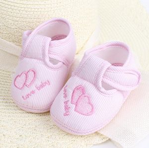 20 sztuk Mix Kolor Hurtownie Solid Bawełna Nowy Born Baby Girl Toddler First Walkers na 0-18 miesięcy Mokasyny Sneaker Crib Shoes