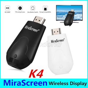 Mirascreen K4テレビスティックワイヤレスWifiディスプレイドングルサポートAndroid iOSスマートフォンテーブルPC用のHD Miracast Airplay