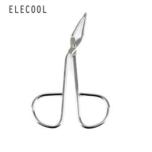 New Hair Remove Scissors Flat Tip Eyebrow Tweezers Clamp Clipper Beauty Tool Stainless Steel Removal Tool