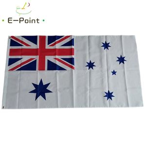 Avustralya Ensign Bayrak Beyaz Avustralya Deniz 3 * 5 ft (90cm * 150cm) Polyester bayrak Banner dekorasyon uçan ev bahçe bayrak Bayram hediyeler