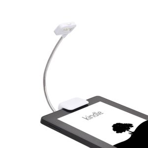 TFY Clip-on LED Reading Light with 2 Levels of Lumen Intensity for Kindle,e-Readers, Books Plus Bonus Hand Strap Holder for 6" e-readers