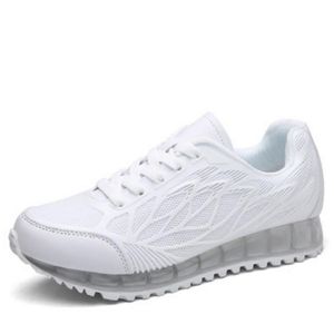 Hot Sale-Women Casual Shoes Breathable Air cushion cushioning Lace Up Height Increasing Shoes tenis