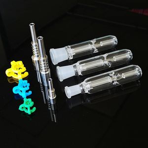 Nector Collectors Dab Straw Cool Mini Hand Pipe Kit collettore Nector per unghie in titanio con giunto 10mm 14mm 19mm NC09
