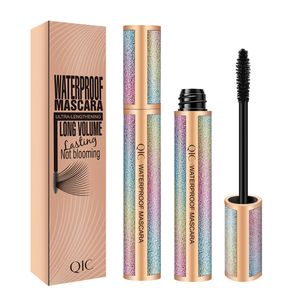 Qic starry sky 4d vattentät mascara ultra förlängning volym maskara trendig långvarig inte blommande stora ögon smink