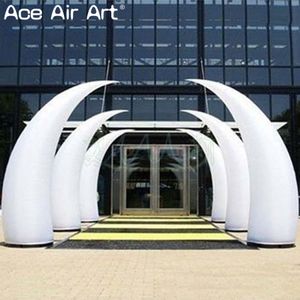 White Standing Inflatable Teeth Decorative With LED Lights For Night Party Or Promotions On Sale