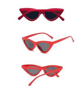 빈티지 고양이 눈 선글라스 패션 아이 고글 썬 블록 어린이 소녀 소년 안경 안경 플라스틱 프레임 UV 보호