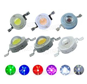 10 adet 1 W 3 W Yüksek Güç LED Işık-Yayan Diyot LED'ler Çip SMD Sıcak Beyaz Kırmızı Yeşil Mavi Sarı Spot Işık Downlight Lamba Ampul Için